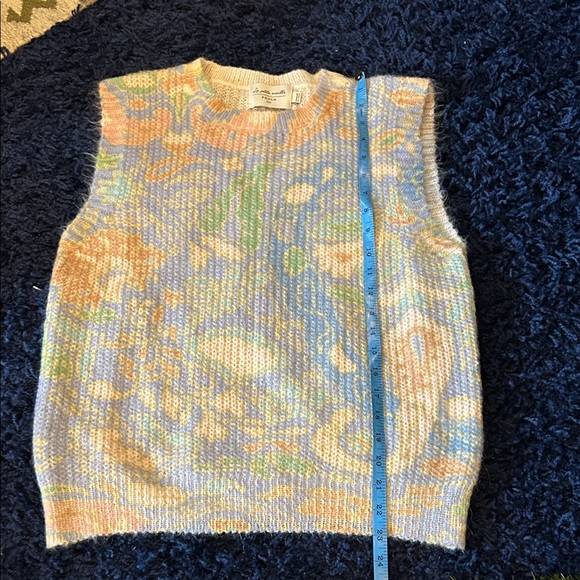 FRNCH Paris Women's Floral Mohair Vest Blouse - Picture 8 of 8